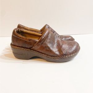 Bolo by Born - Embossed Western pattern clogs